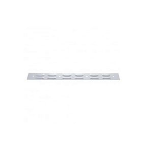 United Pacific 2" X 24" Chrome Louvered Top Mud Flap Plate. Part # 10400. Mud Flap Plates For Trucks, Truck Mud Flap Plate, Mud Flap Weight,