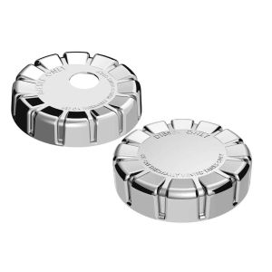 Kenworth Chrome Plastic Fuel Cap Cover | Locking / Non-Locking