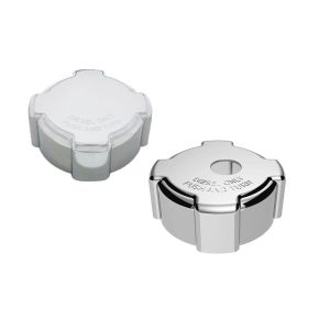Freightliner Chrome Plastic Fuel Cap Cover | Locking / Non-Locking