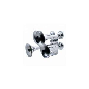 4 Trumpets Air Powered Chrome Train Horn . Part # 46130. Air Horn For Truck, Truck Air Horn, Train Horn, Train Horns, Air Horn Kits, Air Horns,