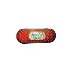 Grote 6" Oval LED Stop Tail Turn Lights With Integrated Back Up | # GRO 54682
