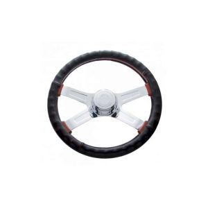 United Pacific 18" Black Truck Steering Wheel Cover. Part # 40847, Trucker Accessories, Truck Accessories, Truck Steering Wheel Cover.