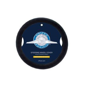 United Pacific 20" Black Leather Truck Steering Wheel Cover. Part # 70139 Trucker Accessories, Truck Accessories, Steering Wheel Covers.