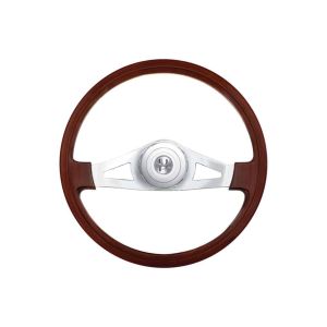 United Pacific Kenworth & Peterbilt 18" Chrome 2 Spoke Steering Wheel / With Hub & Horn  ,Trucker Accessories, Truck Steering,