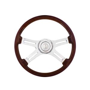 United Pacific Freightliner 18" 4 Spoke Steering Wheel With Hub & Horn, Accessories, Truck Steering, Truck Steering Wheels,