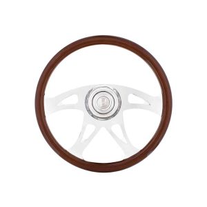 United Pacific Freightliner 18" Boss Steering Wheel With Hub & Horn, Accessories, Truck Steering, Truck Steering Wheels,