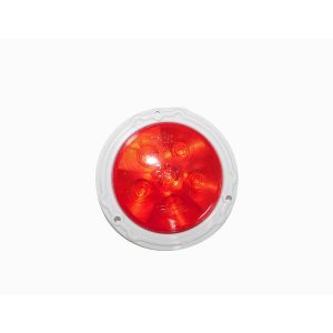 Truck Lite 44 Series LED Stop, Turn, Tail Red Lamp. Flange Mount. Part # TR 44204RB from Tracey Truck Parts.