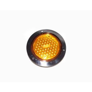 Truck Lite Super 44 LED, Yellow Round, 60 Diode Front Park/Return. Flange Mount. Part # TL 44224Y from Tracey Truck Parts.