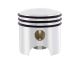 United Pacific Chrome Plated Piston Gear Shift Knob. Part # 70160 Trucker Accessories, Chrome Gear Shift Knob, truck shift knob,