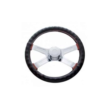 18" Black Truck Steering Wheel Cover | # 70111